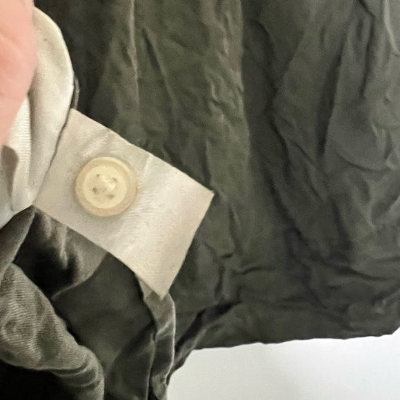 EUC GAP Military Green Shirt Dress with Tie Waist, Size 6 - Picture 5 of 5